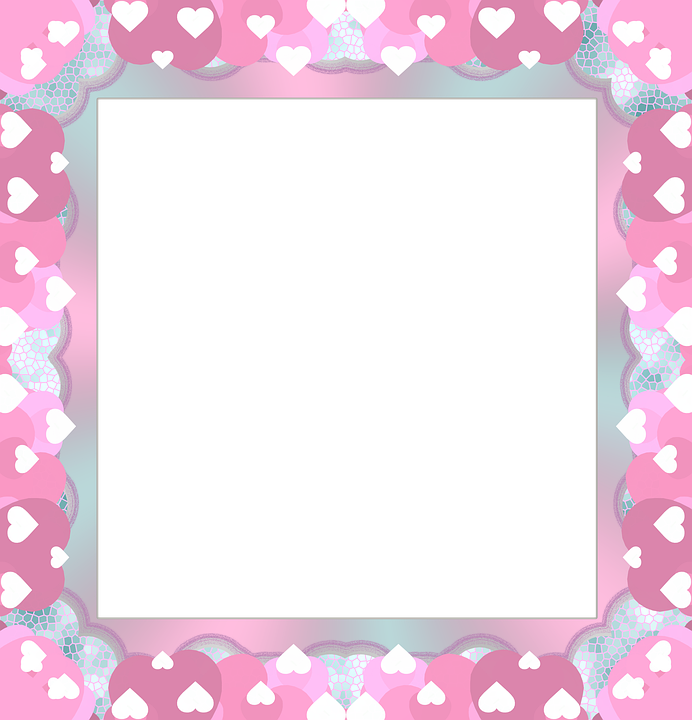 Frame, Valentine, Scrapbook, Love, Hearts, Romance Clipart (692x720), Png Download