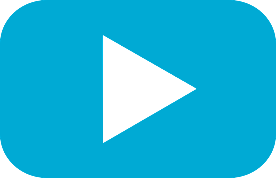 Videos Png - Light Blue Play Button Clipart (960x620), Png Download