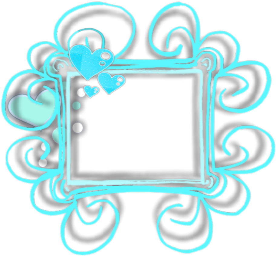 #frame #cyan #border #tag #label #hearts #grey #gray Clipart (1024x872), Png Download