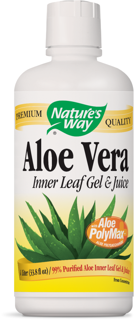 Nature's Way Aloe Vera Inner Leaf Gel And Juice - Nature's Way Clipart (429x1024), Png Download