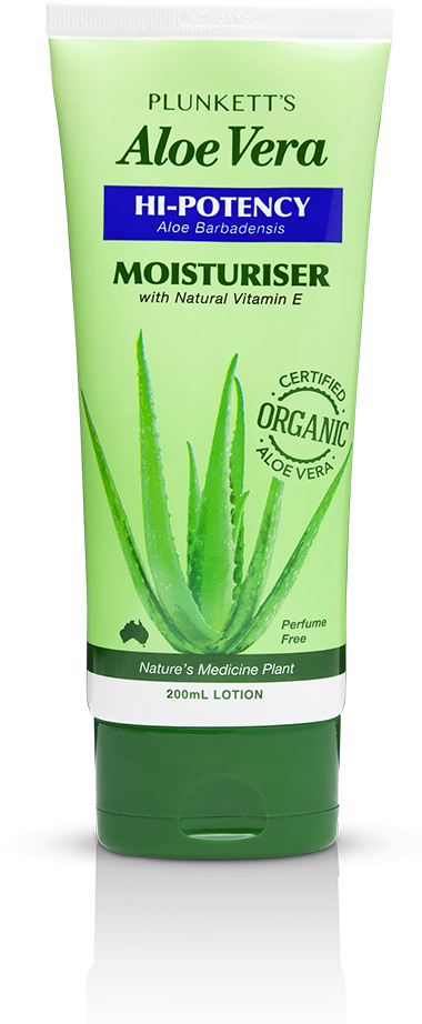 Plunkett's Hi-potency Pure Aloe Vera Moisturiser Clipart (385x945), Png Download