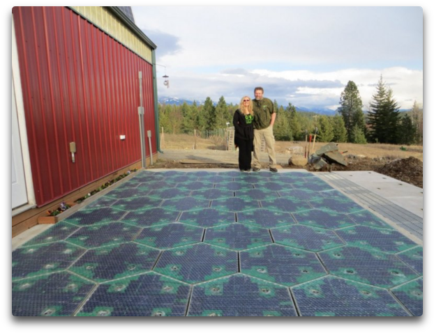 Solar Parking Lot - Solar Powered Roads Clipart (666x535), Png Download