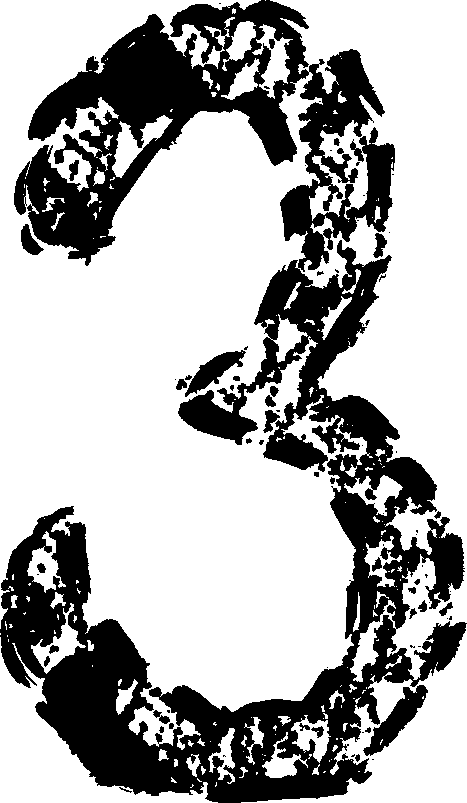 Grunge Number 3 9 Clipart (467x803), Png Download