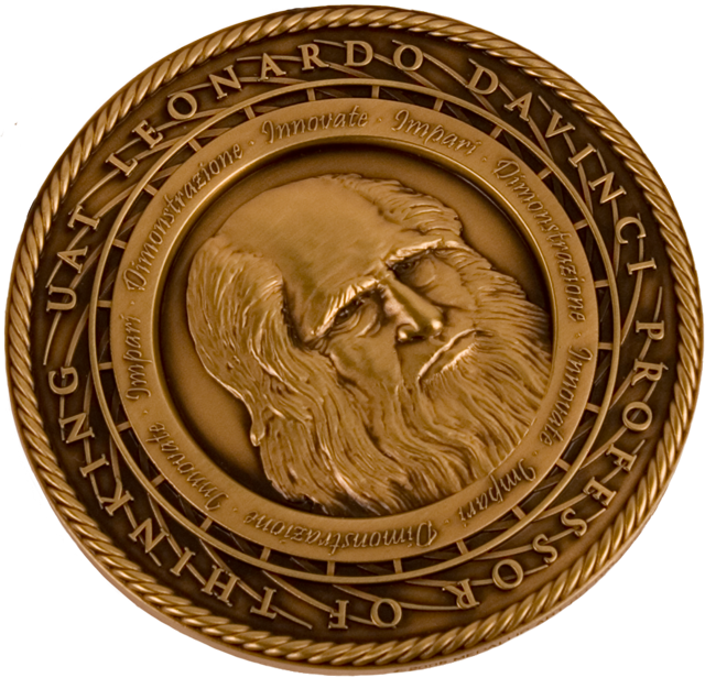 The Leonardo Da Vinci Society For The Study Of Thinking - Leonardo Da Vinci Medallion Clipart (640x616), Png Download
