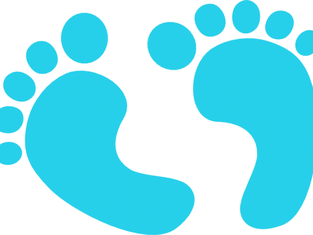 Footprints Clipart Baby Boy - Baby Feet Clip Art Free - Png Download (640x480), Png Download