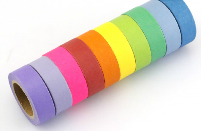 Wall Wallpaper Washi Tape Black - Paper Clipart (800x800), Png Download