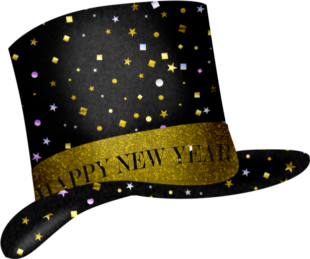 Gifs, Tubes De Ano Novo New Years Hat, New Years Eve - New Years Eve Hat Clipart - Png Download (750x600), Png Download