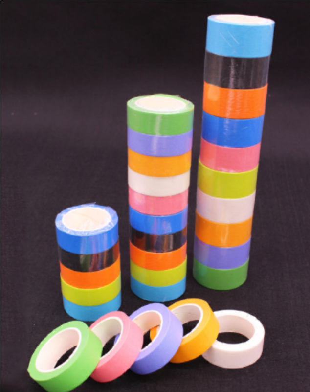 Brightly Colorful Custom Masking Paper Washi Tape - Circle Clipart (800x800), Png Download
