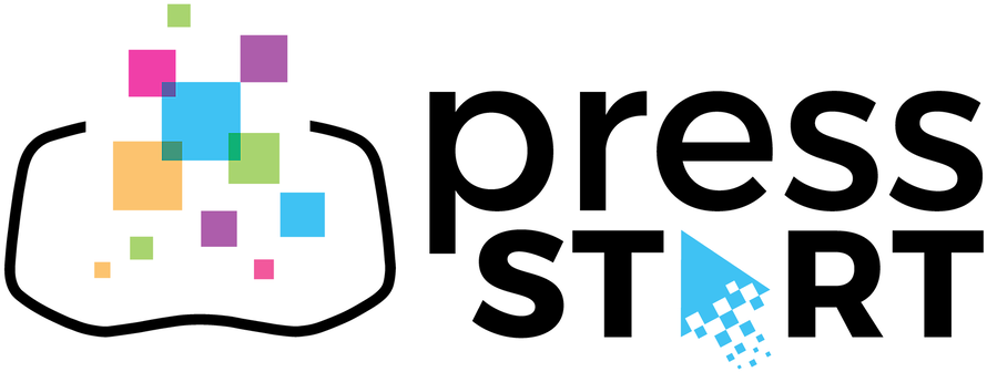 2018 Press Start - Graphic Design Clipart (971x409), Png Download