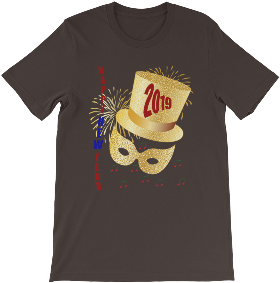Happy New Year 2019,short Sleeve Unisex T Shirt • Matintl - Sombrero Clipart (559x565), Png Download