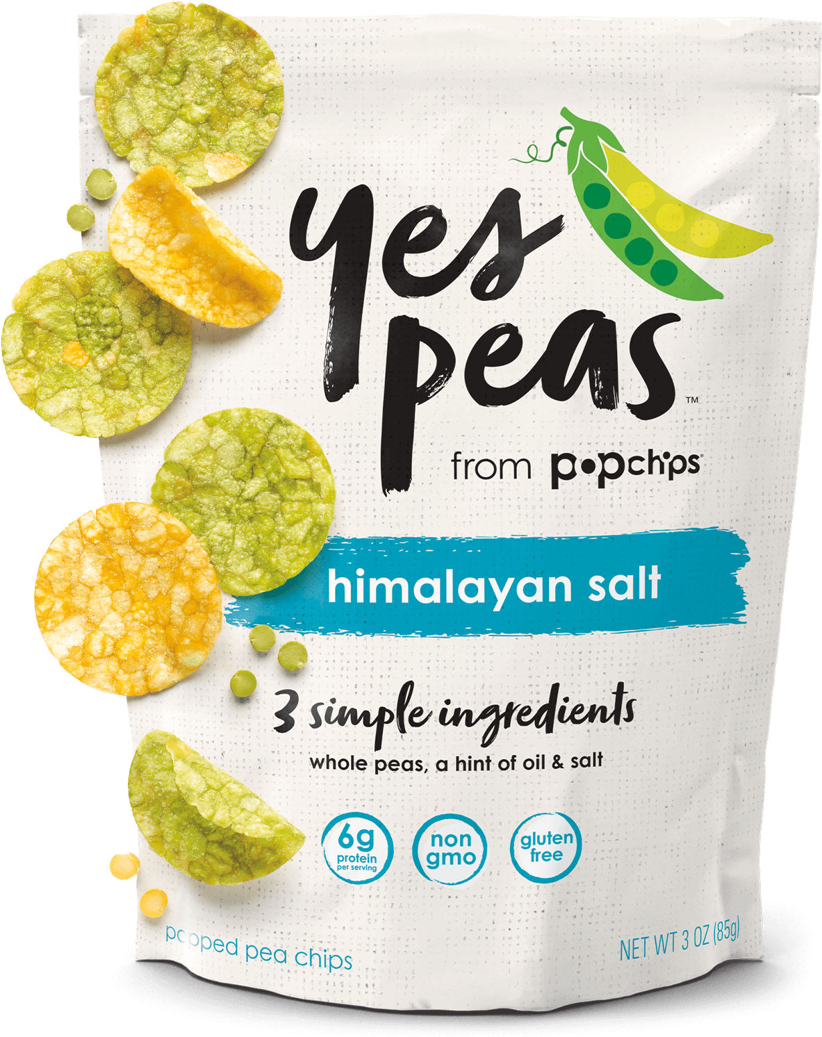 Yes Peas Salt 3oz Bag - Yes Peas From Popchips Clipart (1200x1600), Png Download