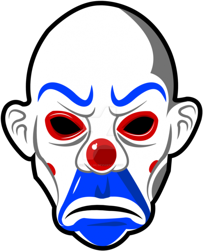 Joker Mask Png Clipart (700x885), Png Download
