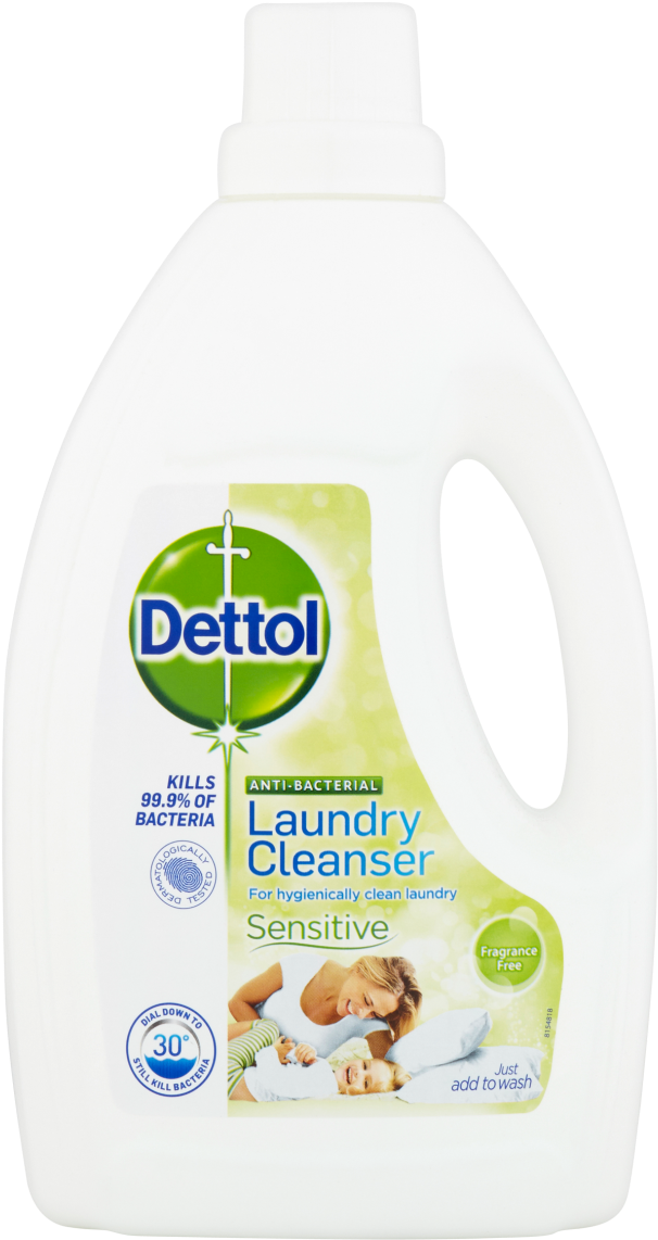 Dettol Antibacterial Laundry Cleanser - Ariel Matic Front Load Liquid Clipart (1200x1200), Png Download