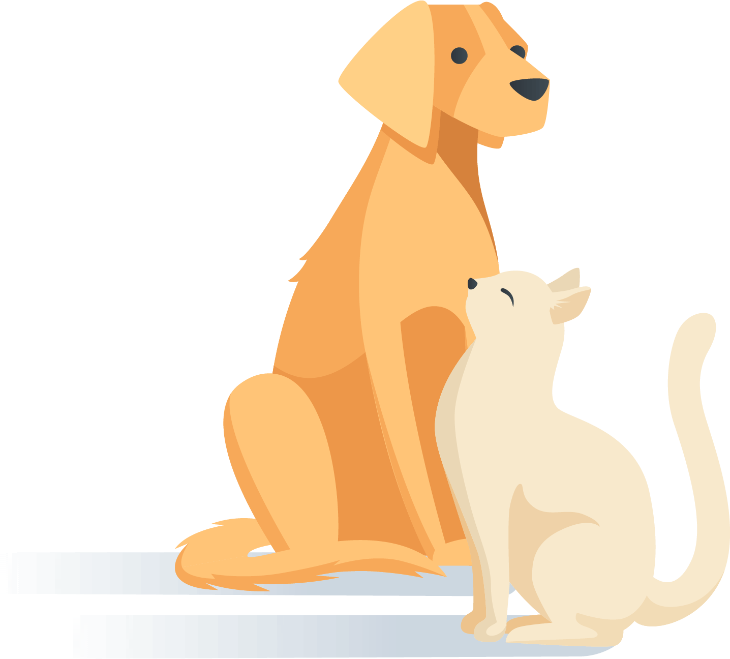 Pets - Golden Retriever Clipart (2200x1300), Png Download