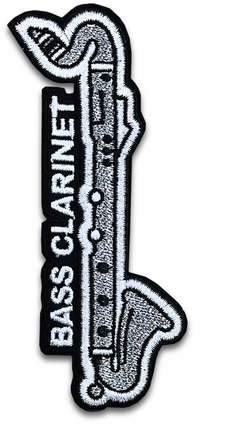 Bass Clarinet Instrument Patch Clipart (516x969), Png Download