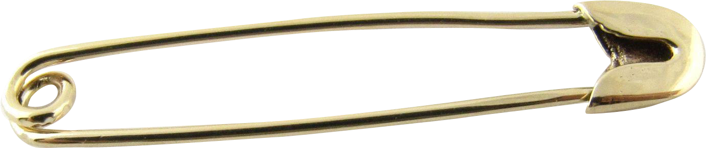 Safety Pin's - Gold Safety Pin Png Clipart (1380x1380), Png Download