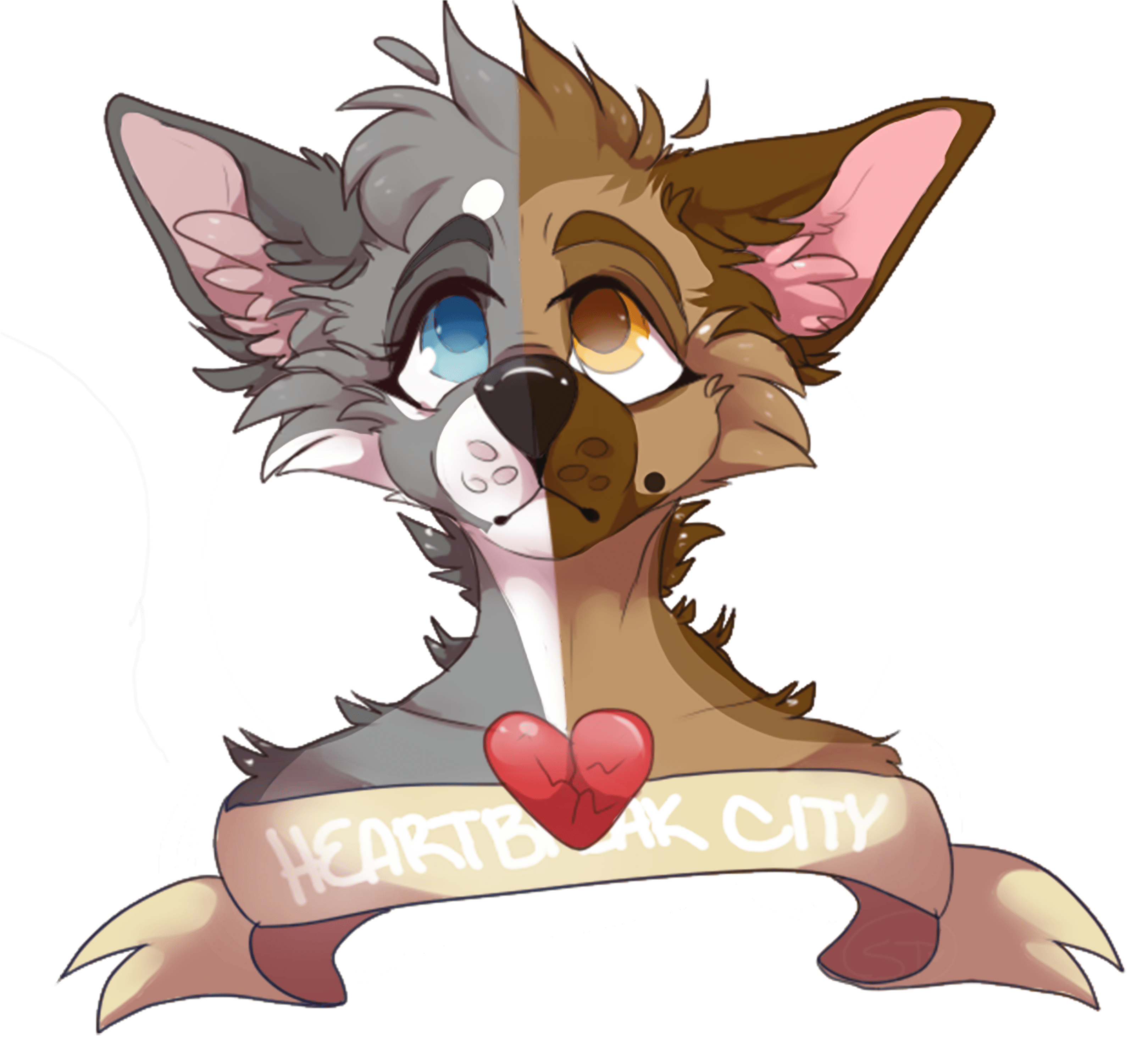 Heartbreakcity Copy - Cartoon Clipart (3261x3000), Png Download