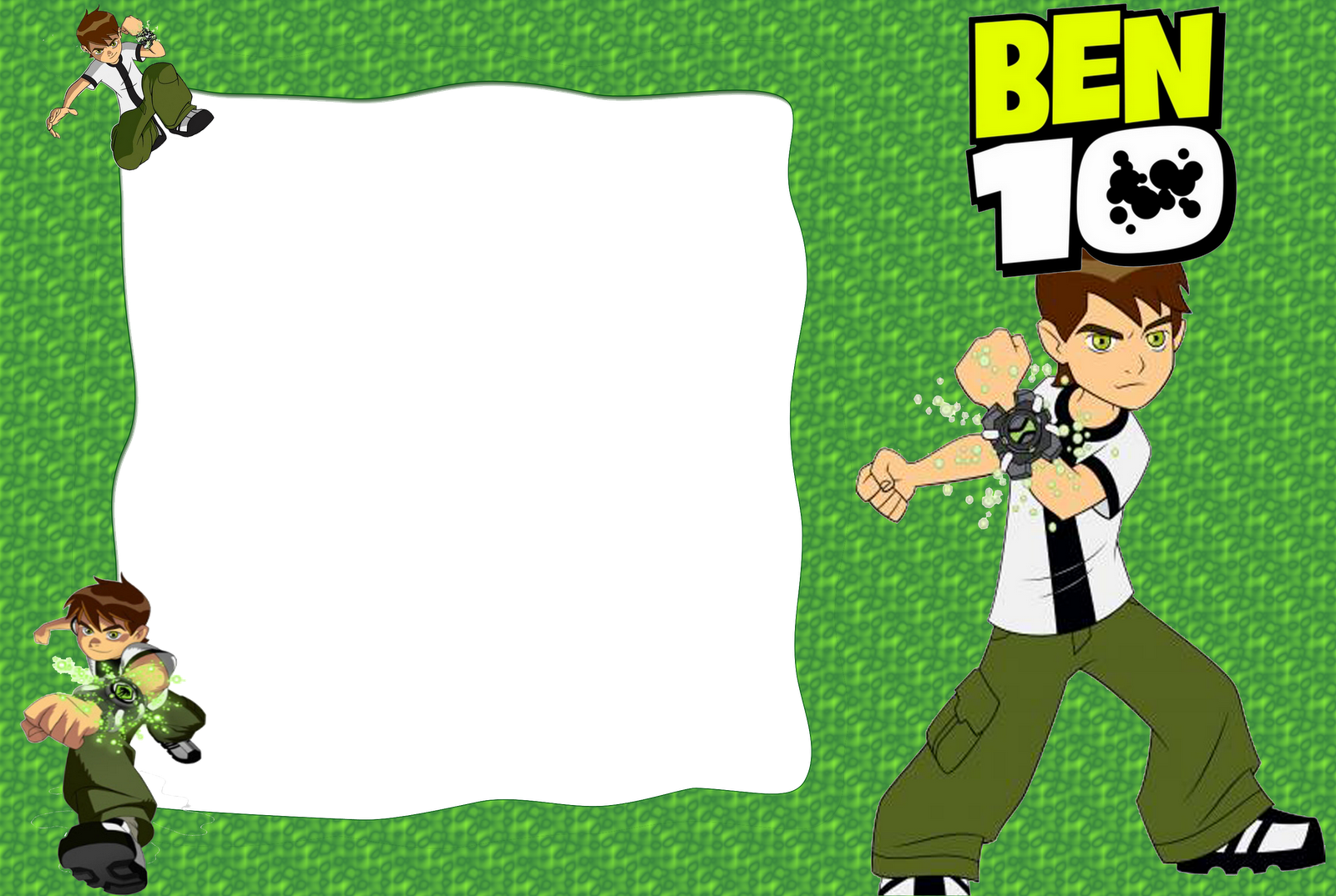 Ben 10 White Background Clipart (1600x1074), Png Download