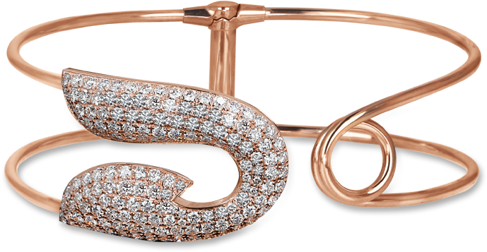 Safety Pin Bracelet Clipart (700x700), Png Download