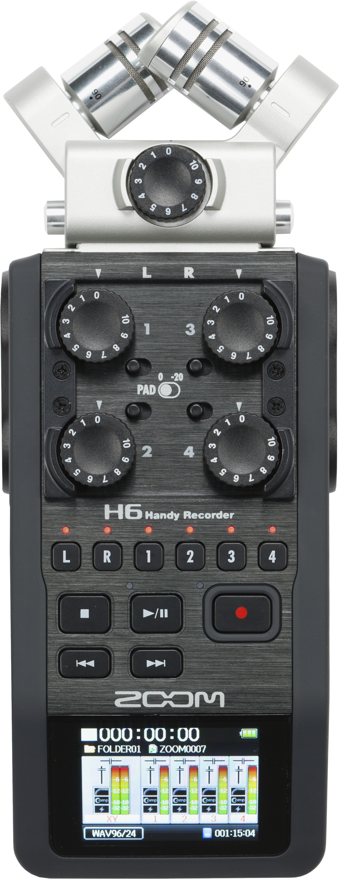 H6 Handy Recorder Clipart (1542x3732), Png Download