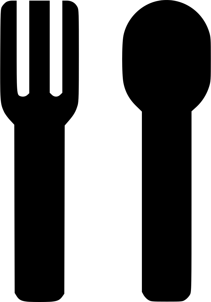 Fork And Spoon Comments - Hand Clipart (684x980), Png Download