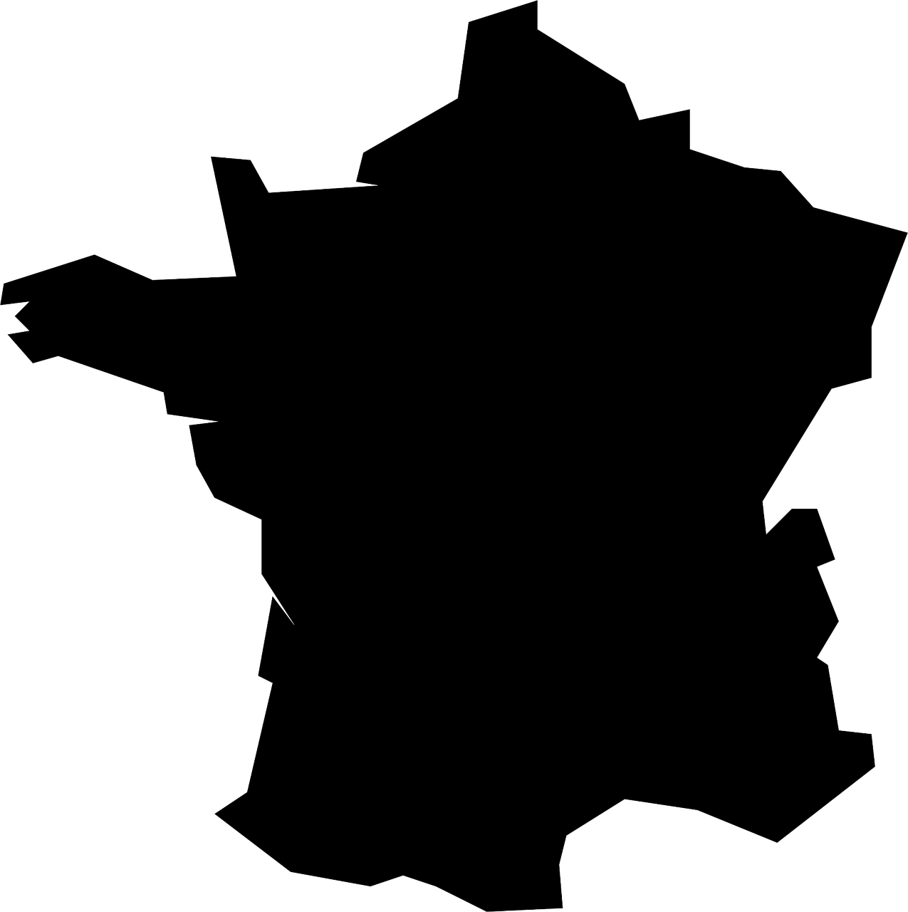 France,map,world,map Of The - Free Vector Map Of France Clipart (1275x1280), Png Download