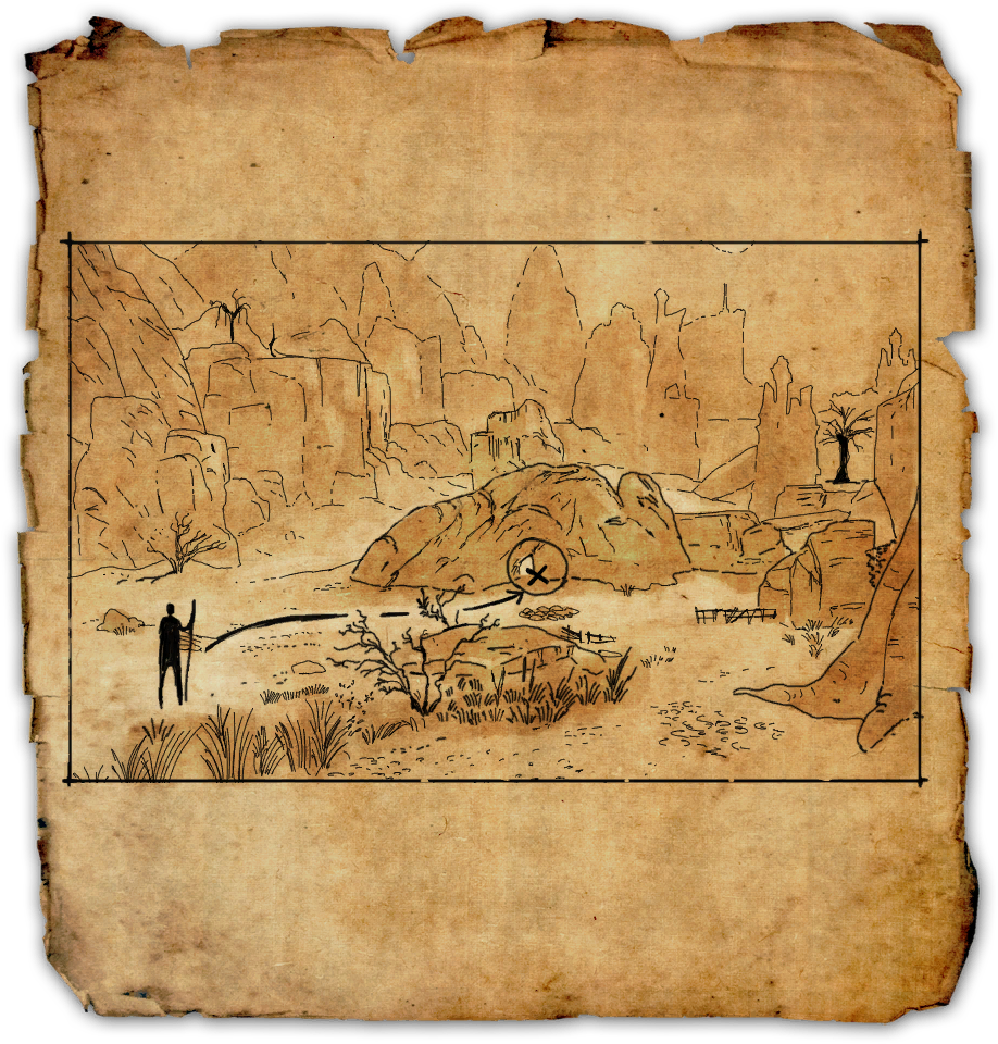 Craglorn Treasure Map I Clipart (918x960), Png Download