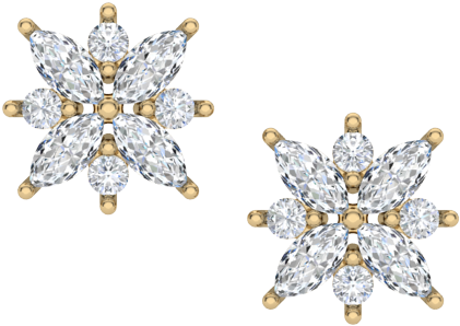Diamond Earring Png - Diamond Clipart (600x600), Png Download