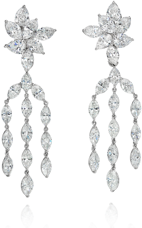 Chandelier Diamond Earrings - Earrings Clipart (800x800), Png Download