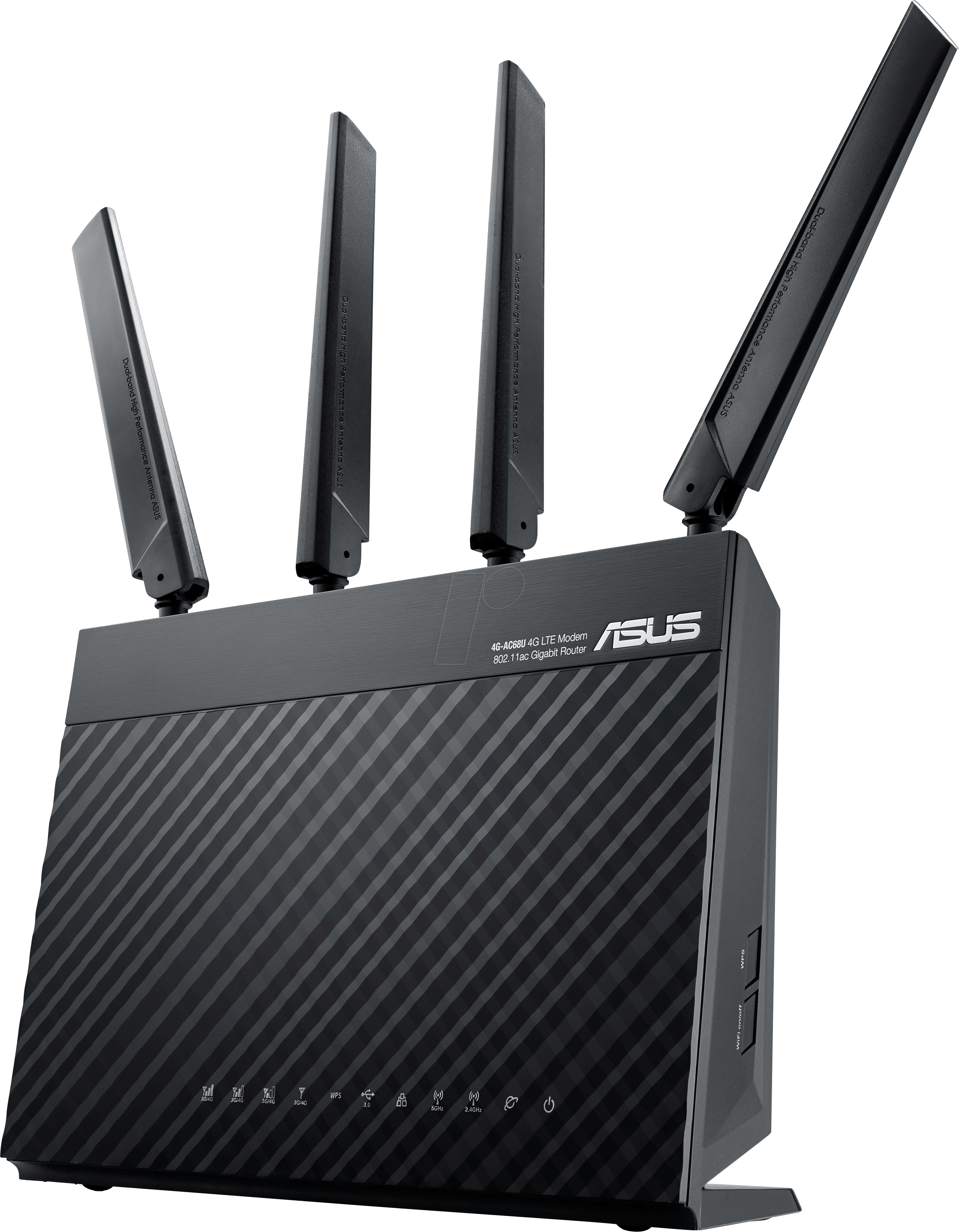 Wlan Router - Asus 4g Ac68u Clipart (2334x2999), Png Download