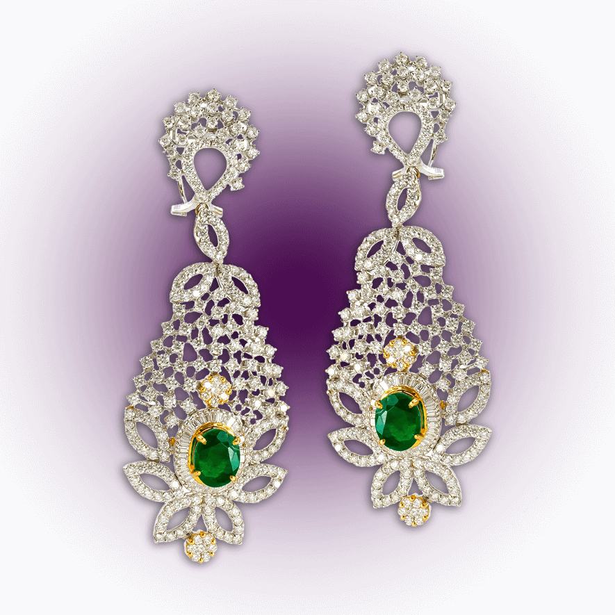 White Gold Diamond Earrings - Earrings Clipart (885x885), Png Download