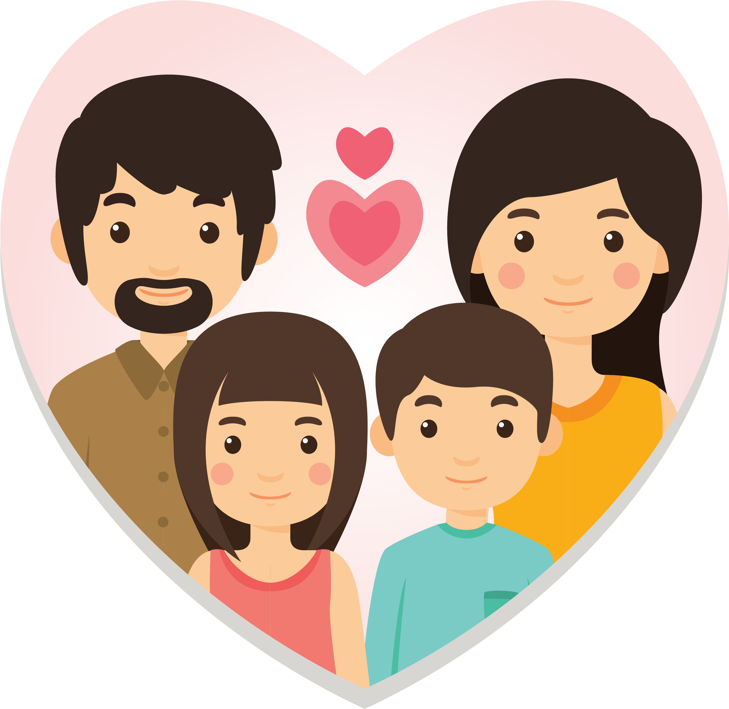 Del Vector De La Familia , Png Download Clipart (2763x2688), Png Download