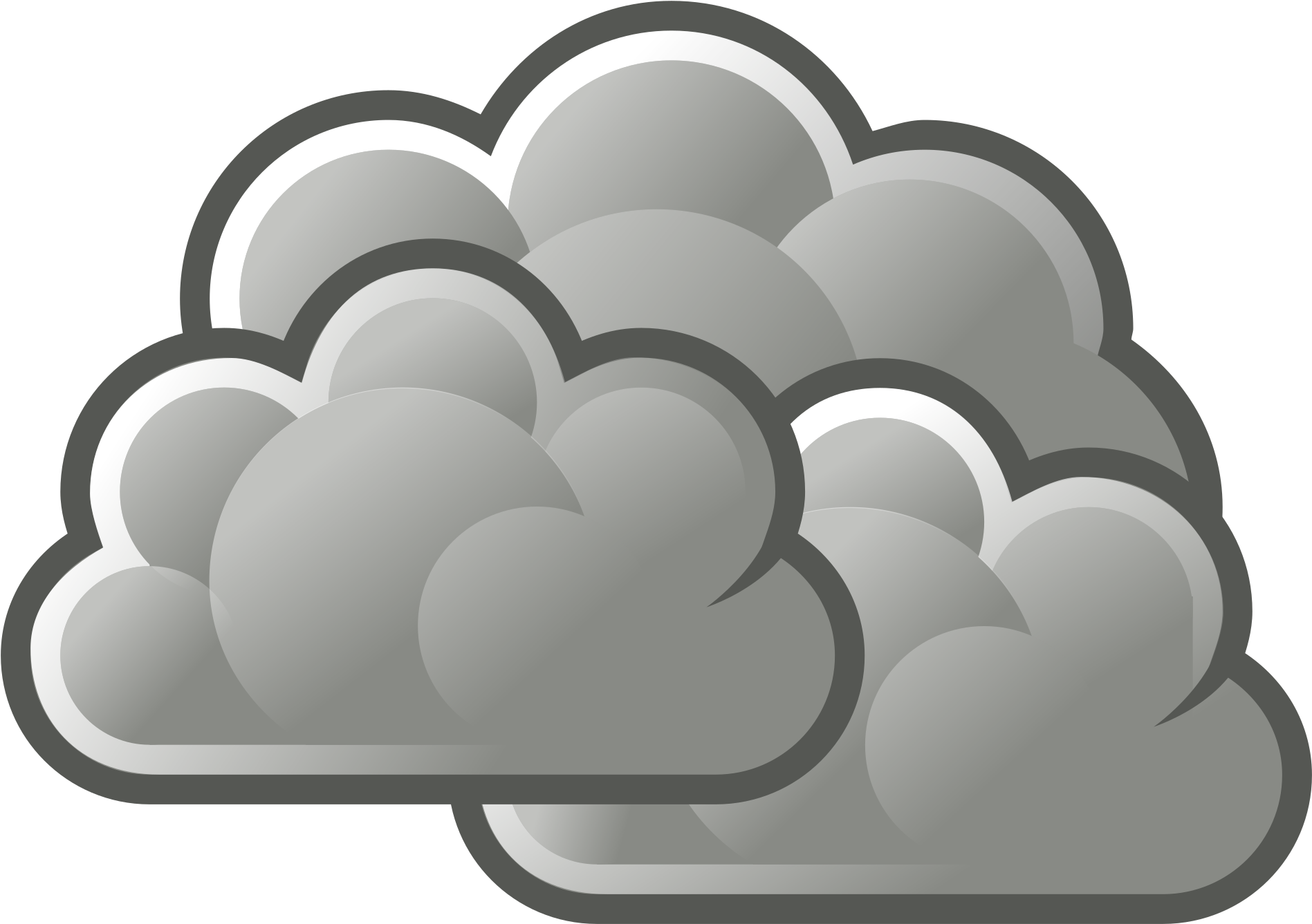 Cloudy Clipart - Png Download (1897x1337), Png Download