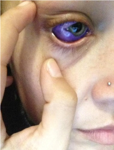 1397 - - Mata Warna Ungu Clipart (757x498), Png Download