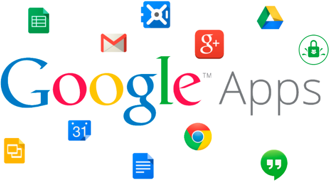 Google-apps - Google Clipart (1300x500), Png Download