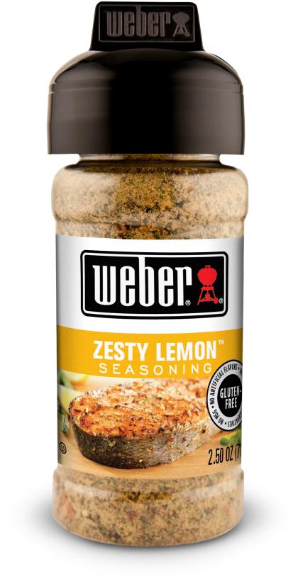 Zesty Lemon Seasoning - Weber Garlic And Herb Seasoning Clipart (450x900), Png Download
