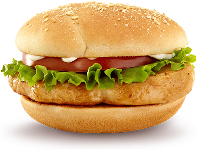Mcdonalds Premium Grilled Chicken - Mcdonald's Premium Chicken Sandwich Clipart (679x567), Png Download