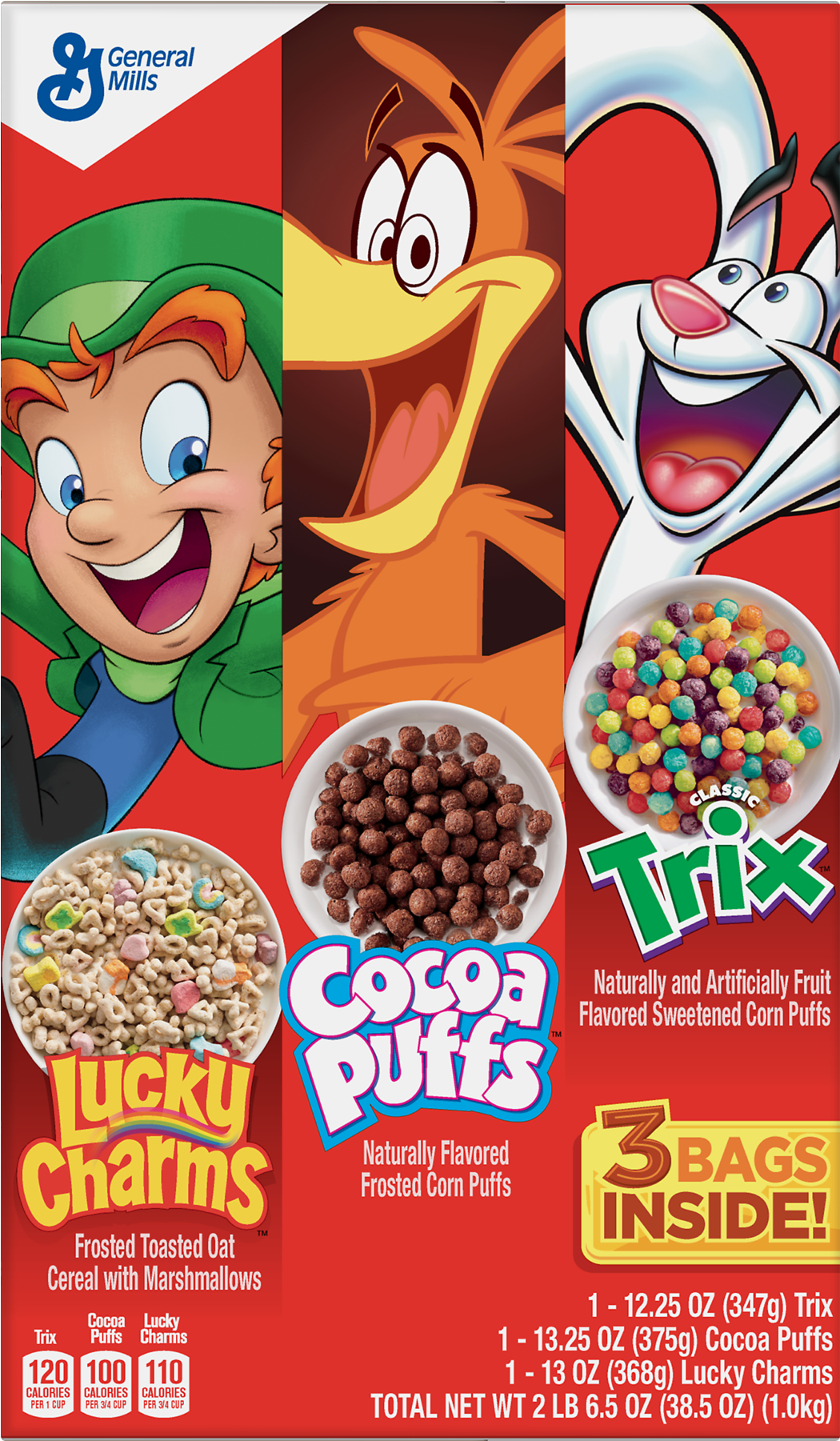 Breakfast Cereal Trix Nutrition Facts Label Cocoa Puffs - Lucky Charms Cocoa Puffs Clipart (1800x1800), Png Download