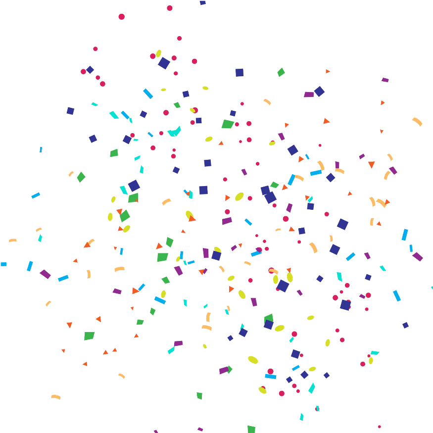 #mq #confetti #colorful #floating #falling - Party Confetti Png Clipart (1024x1024), Png Download