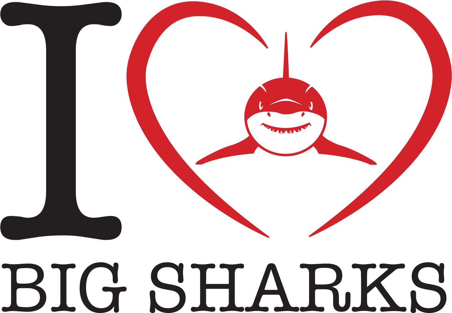 We Love Sharks Png Clipart (1587x1167), Png Download