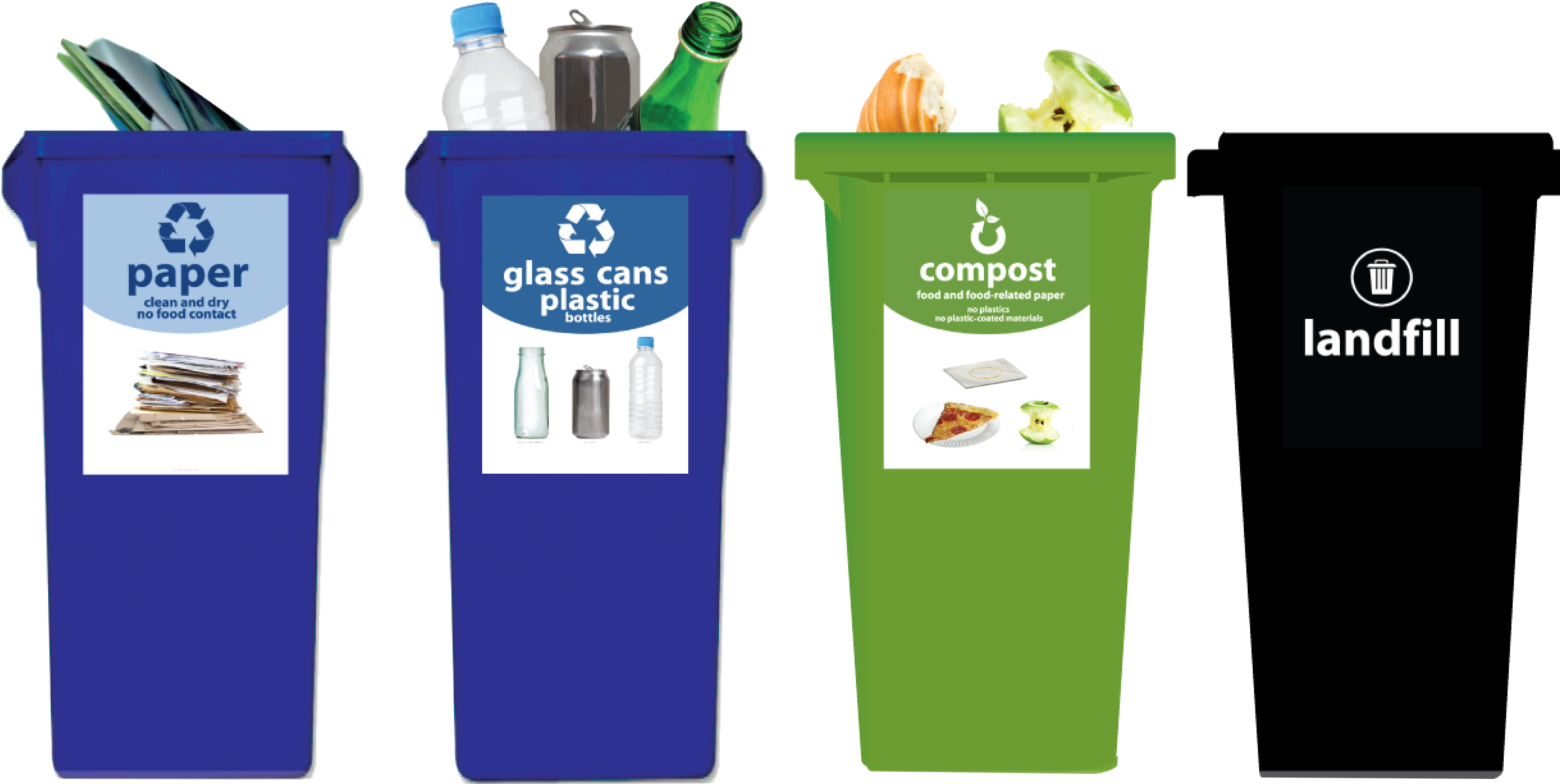 Garbage Recycling Clipart (3915x2310), Png Download