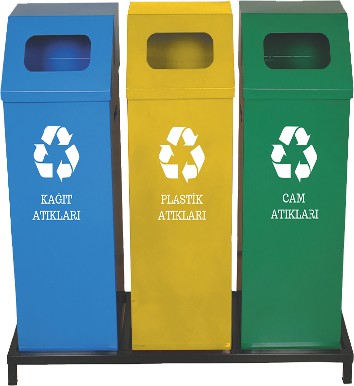 Tm 247 Square Recycle Bin Painted Base - Plastic Clipart (1000x1559), Png Download