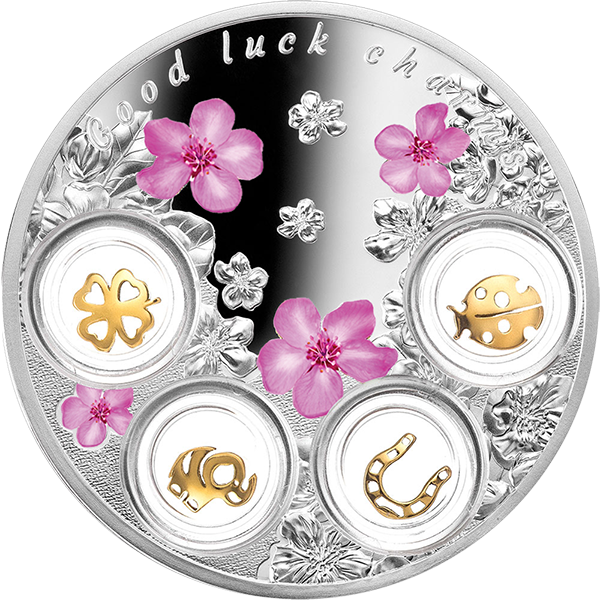 Niue 2017 5$ Good Luck Charms - Монета Талисманы Счастья Clipart (600x600), Png Download