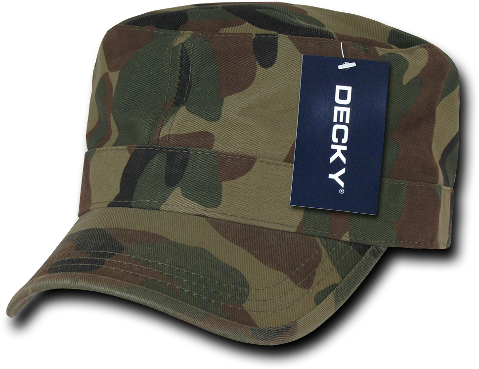 Washed Cotton Army Military Castro Vintage Cap Caps Clipart (1000x1000), Png Download