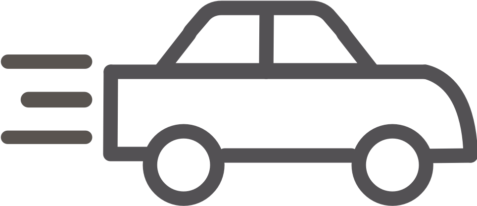 Car Transportation - Car Outline Transparent Background Clipart (972x875), Png Download