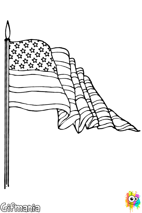 Estados Unidos Será Colonia De China - Flag Day Coloring Pages Clipart (480x720), Png Download