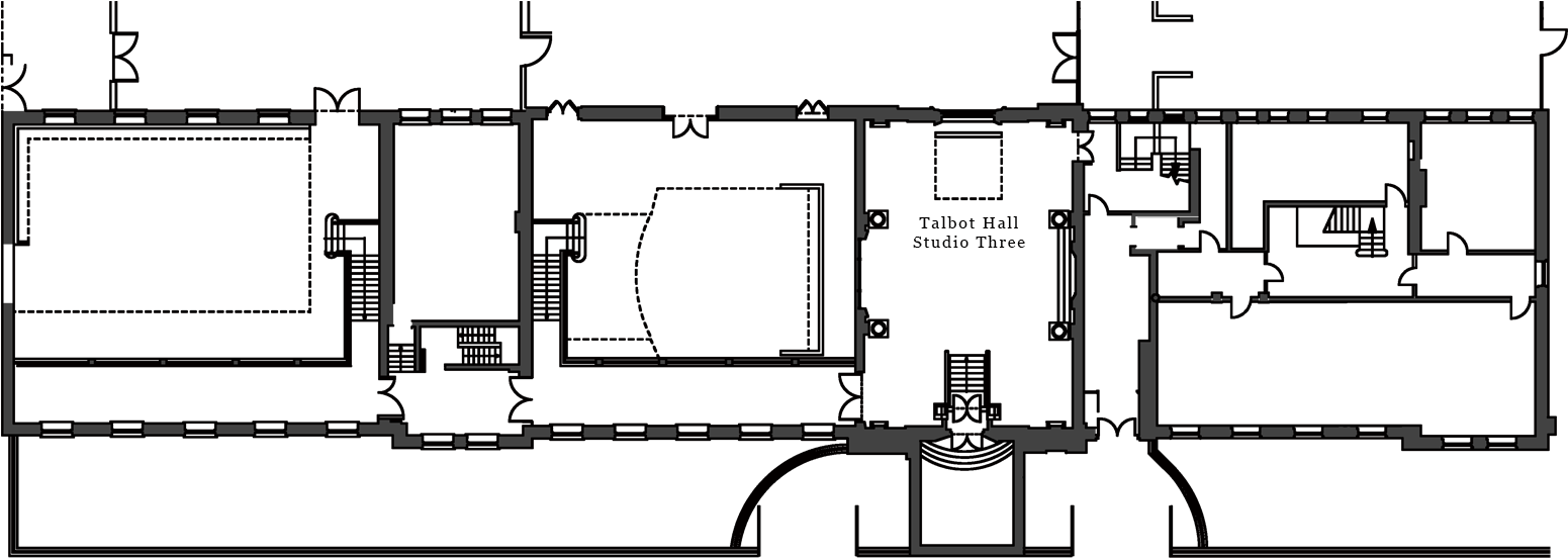 Studio Floor Plans Clipart (1600x667), Png Download