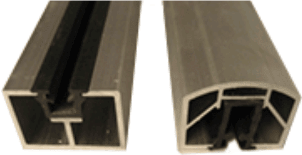 Westbury Veranda Glass Rail Tracks Clipart (599x599), Png Download