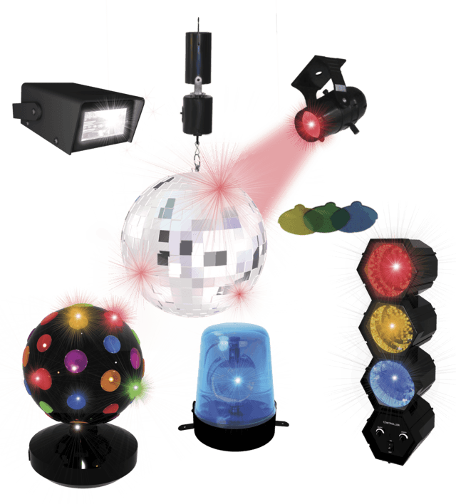 Disco Party Set - Clipart (640x708), Png Download