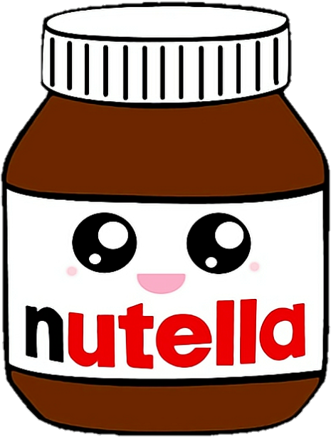 Comida Png Tumblr - Nutella Kawaii Clipart (720x771), Png Download